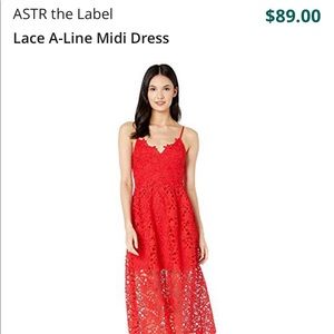 ASTR the label: Lace Midi Dress